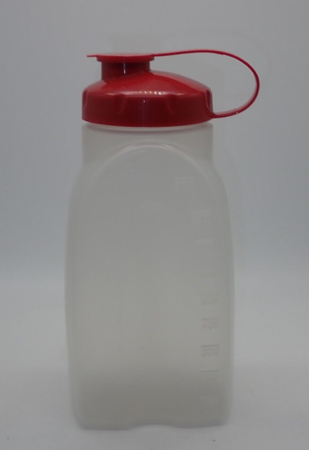 Vintage Rubbermaid Servin' Saver 1 Qt Drink Container w/ Paprika Red Pour Lid