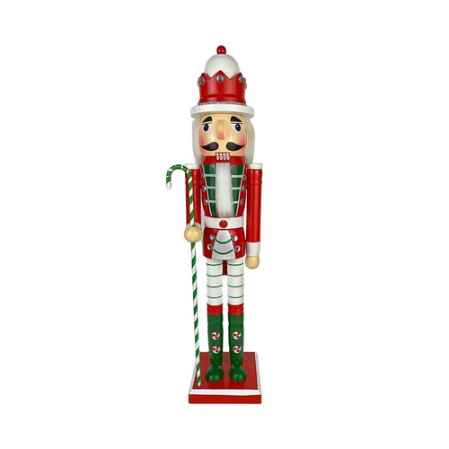 Candy Peppermint Wooden Christmas Nutcracker 20 inch, Christmas Decoration - Picture 18 of 31