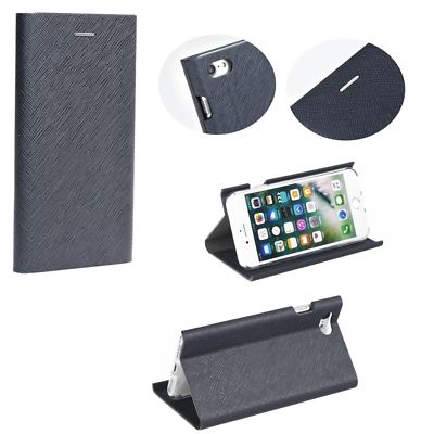 ^ Huawei Honor 7C Blau Forcell Bravo Jeans Buch Form Etui Book Case Cover