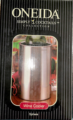 Oneida Simply Cocktails Collection Wine Cooler Sphere Man Cave Bar New 35608431A