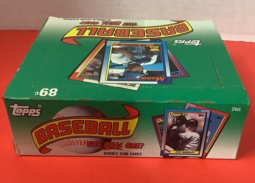 1990 Topps Baseball Cello Box 24 Unopened Packs Rookie Griffey Jr. - Picture 8 of 9