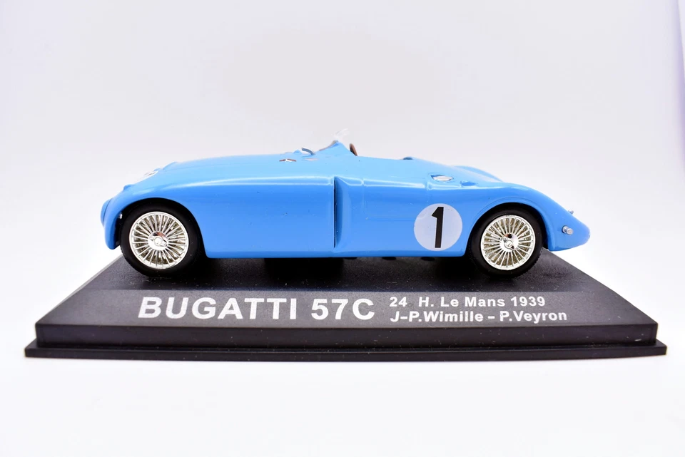 Modellino auto Formula 1 F1 scala 1:43 Bugatti 57 C IXO modellismo statico asta - Immagine 3 di 4