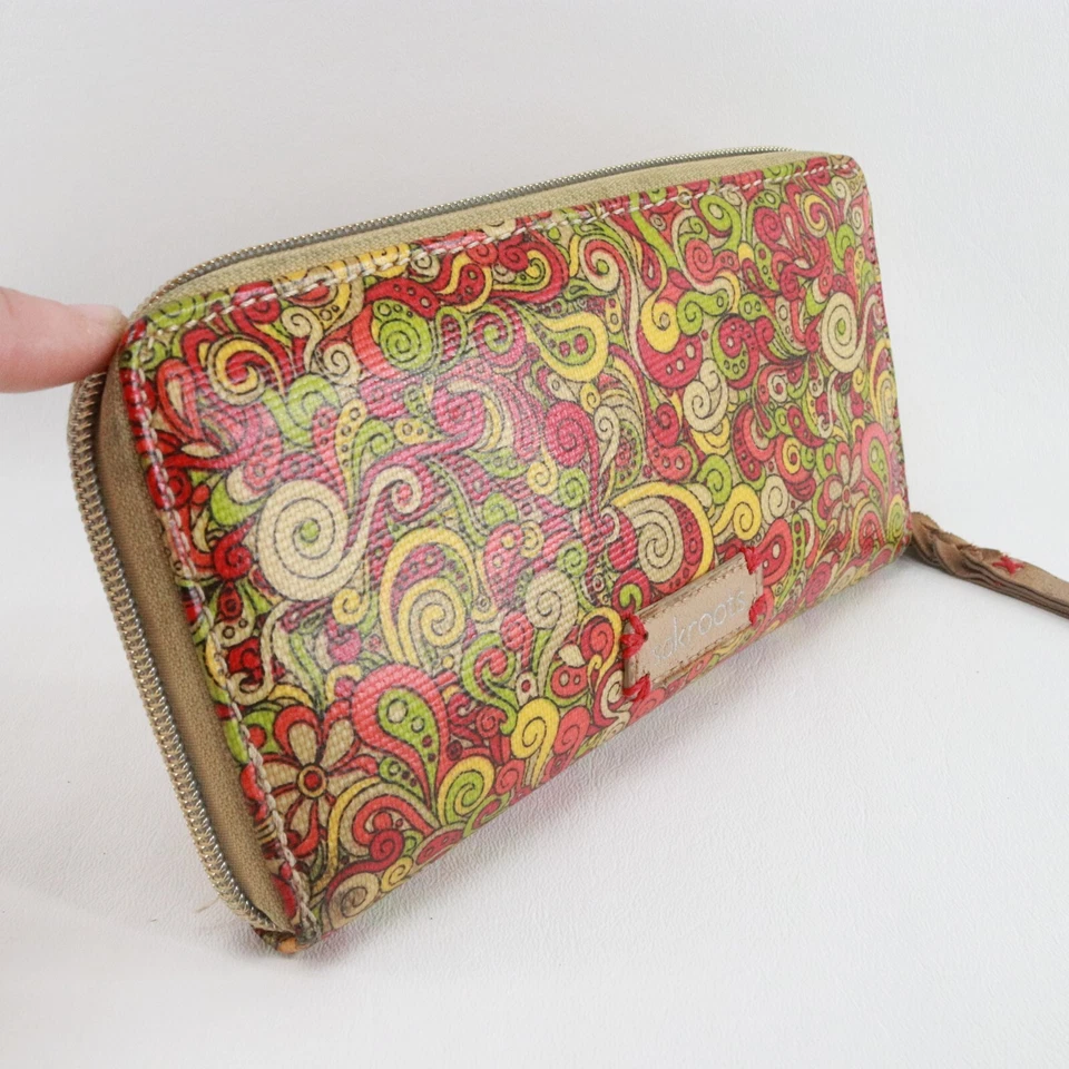 Cartera Sakroots Mujer Bolso sin asas Multicolor Artistas Círculo Cremallera Alrededor Acordeón Moneda Foto 3 de 4