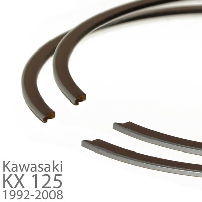 2x Kolbenringe für Kawasaki KX 125 1992-2008 (Kolben,Piston,Ring)