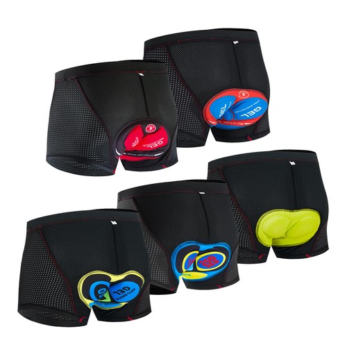 Intimo da ciclismo da uomo Pantaloncini imbottiti in gel 5D Pantaloncini  MTB | eBay