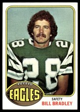 1976 Topps Football Card Bill Bradley Philadelphia Eagles #399 EX-MT