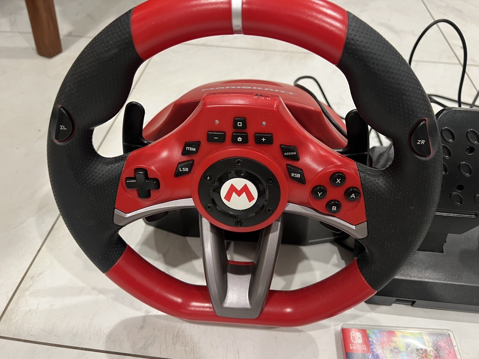 HORI Steering wheel Mario Kart Pro Deluxe Nintendo Switch/Pc + Mario