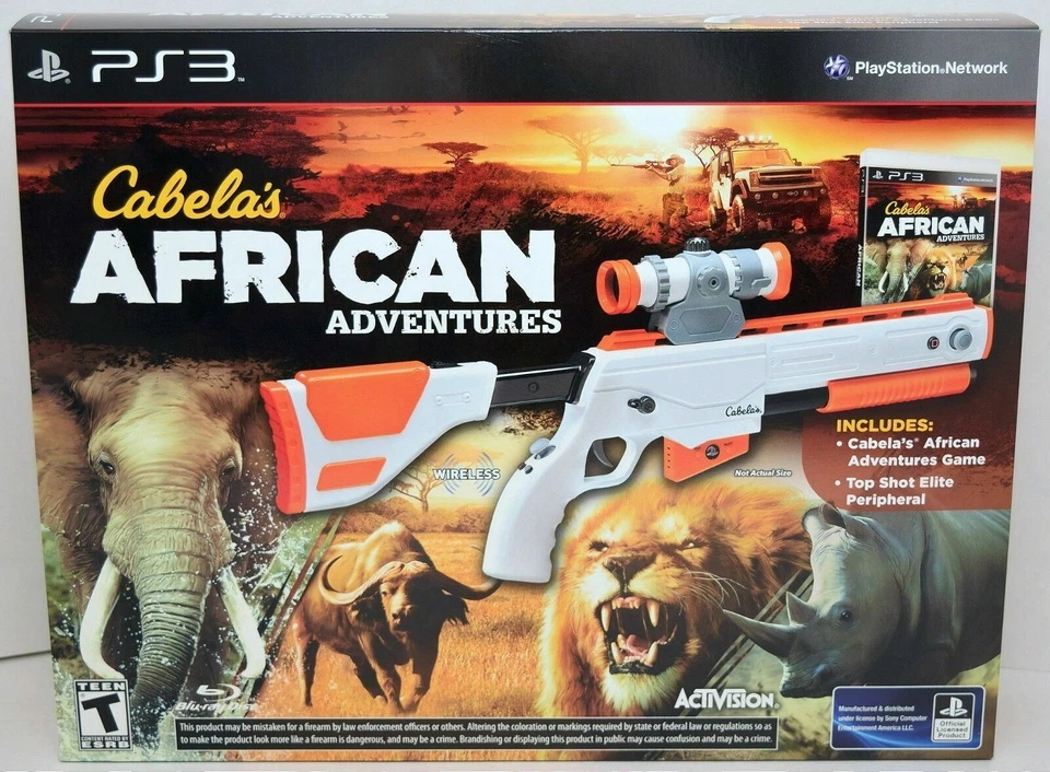 NEW PS3 Cabela's DOUBLE GUN BUNDLE Shadows of Katmai + African Adventures Games - Image 4 of 4