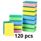 120 Pack Sponge Scourers ? Dual-Sided Washing Up Sponges for Kitchen, Dish, Pots