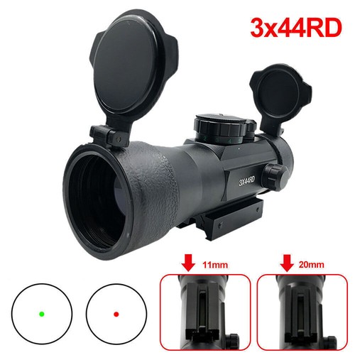 2x40 3x44 Red Green Dot Sight Scope For 11mm/20mm Rail Air Rifle Pistol Hunting - Bild 3 von 36