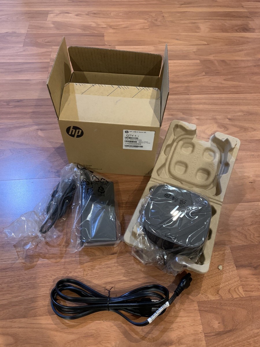 HP Genuine USB-C Dock G5 & AC Adapter 5TW10UT,5TW10AA L75125-001