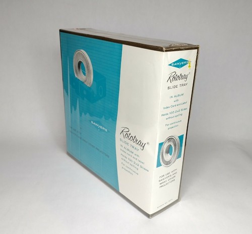 Sawyers Rototray Slide Tray In Album Holds 100 2X2 Slides New Old Stock - Picture 6 of 12