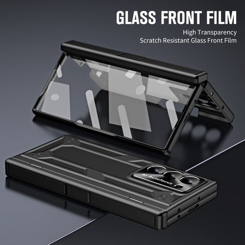 Stoßfeste Ringhülle für Samsung Galaxy Z faltbar 6 verstärkte Glas Halterung Abdeckung - Bild 8 von 15