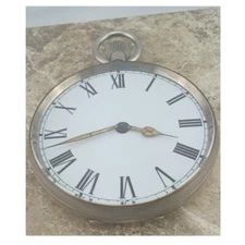 WW1 Military Presentation Silver 34 Size  14cm Goliath 8-Day Pocket Watch 1914