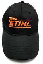 TEAM STIHL black licensed adjustable snapback hat cap