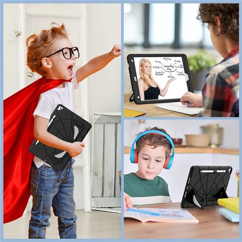 For iPad 5 6 7 8 9 10 11th Gen Air Pro 11 Kids Spider-Man Case Shockproof Cover - Picture 68 of 132
