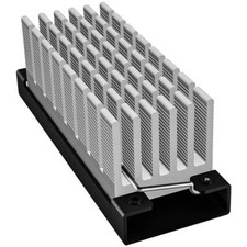 M.2 2280 NVMe SSD Aluminum Heatsink Cooler with Thermal Pads Silver HS-0130