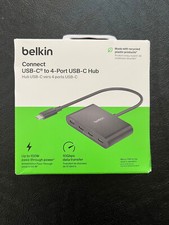 Belkin Connect 4-Port USB-C Hub 3.2 Gen 2 AVC018btBK, Open Box