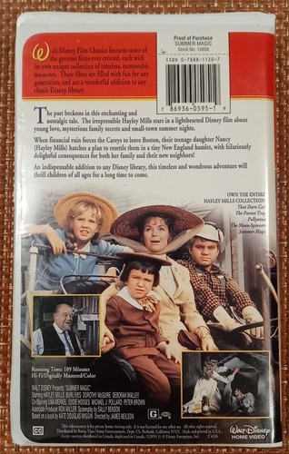 Walt Disney Film Classics. Summer Magic VHS The Hayley Mills Collection.  - Bild 2 von 3