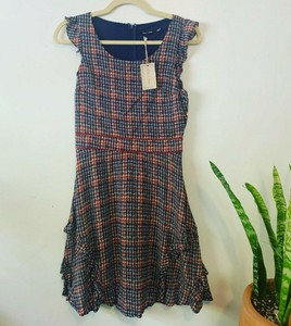 gingham jumper dress