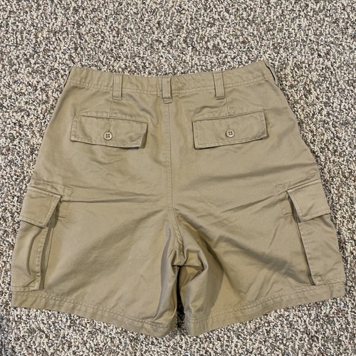 Lands End Shorts Mens 32 Regular Cargo Chino Tan Hiking Outdoor - Picture 7 of 12
