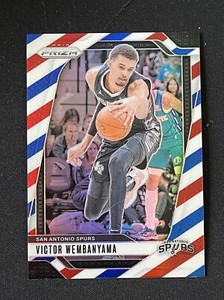 Victor Wembanyama 2024-25 Panini Prizm Red White Blue Prizm #172