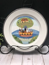 VILLEROY & BOCH DESIGN NAÏF LAPLAU #2 ~ Noah’s Ark Dinner Plate ~ EXCELLENT!