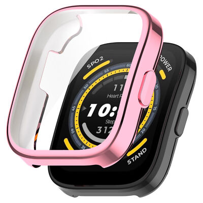 Metal Band +TPU Case Fr Huami Amazfit Bip 5 Stainless Steel Watch Strap Bracelet