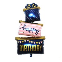 Happy Birthday Geschenk Folien Luftballons Geburtstag HäNgedekoration Deko