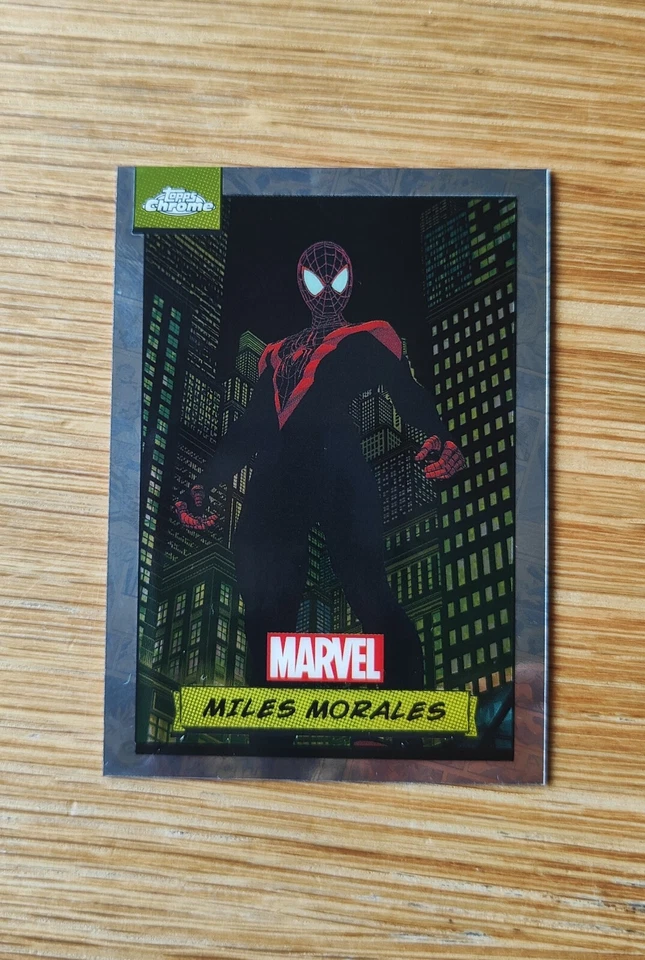 Topps Marvel Chrome 2024 #81 MILES MORALES 🔥 Base Card Listing #2 - Image 3 of 4