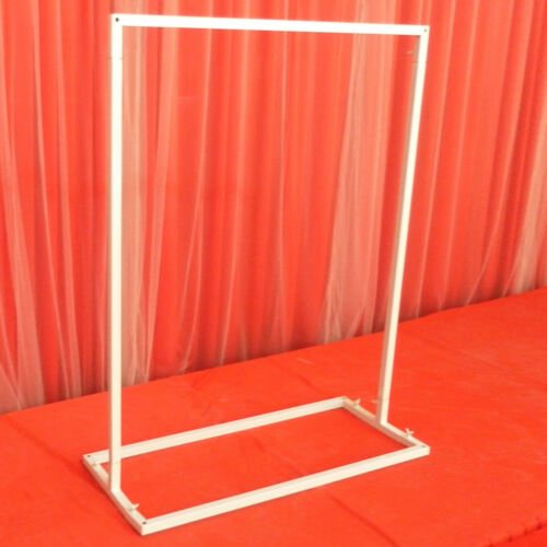 Arco sfondo matrimonio metallo supporto matrimonio 1*0,75 m decorazione festa matrimonio bianco - Foto 4 di 8