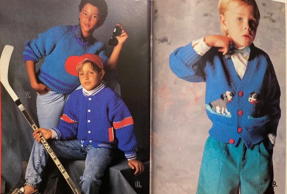 Patons Kid вязаные коровы свитера собаки свитер платье классический винтажный 517 FF - Изображение 3 из 4