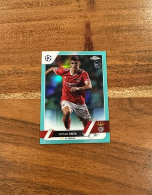 Antonio Silva 2022-23 Topps Chrome UEFA Aqua Refractor /199 Rookie NRMT+ RC