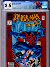 🔥 Spider-man 2099 #1 NEWSSTAND variant Custom 1992 origin Miguel O'Hara CGC 8.5