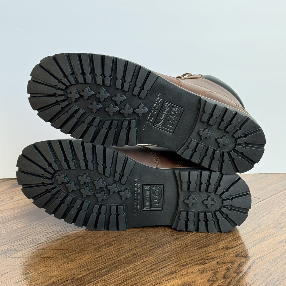 Timberland Pro 6” Gritstone Men’s Steel Toe Work Boots Size 9 Brown EH