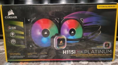 Corsair Hydro Series H115i RGB Platinum 280mm Liqid CPU Cooler for AMD and Intel
