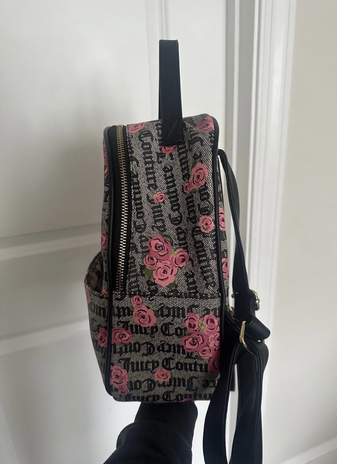 Juicy Couture Rose Patterned Backpack - image 5