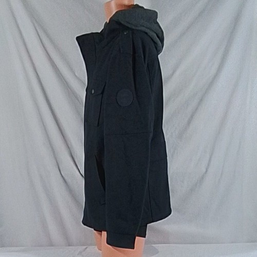 Men's Levi's Wool-Blend Hooded Military Jacket - Black - Large - NWOT - Picture 5 of 6