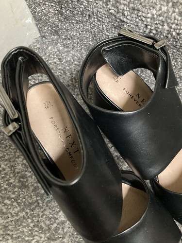 Next Size UK 5.5 / EU 38.5 Women’s Black Shoes Sandals Gift New Quality - Picture 12 of 12