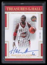 2016-17 National Treasures of the Hall Autographs Gold Hakeem Olajuwon Auto 4/10
