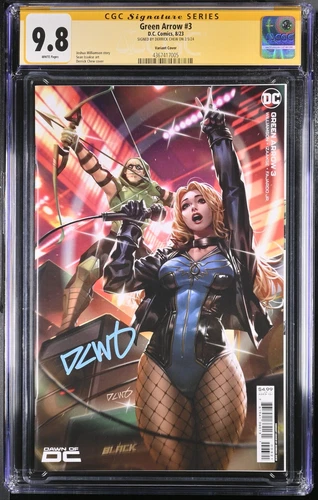 Green Arrow #3 Chew Variant CGC 9.8 SS Signed by Derrick Chew