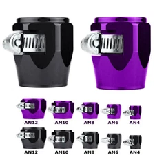 2-10PCS 4/6/8/10/12AN Hex Hose Finisher Clamp Screw Band Hose End Cover Fitting