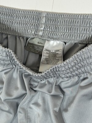 Vintage Nike Track Pants Mens XXL Gray Snap Off Button Swoosh Y2K