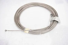 COLUMBIA RIGGING CORP. 5/32" THICK  WIRE ROPE, 80FT, WITH MS-20668-5 & BALL ENDS