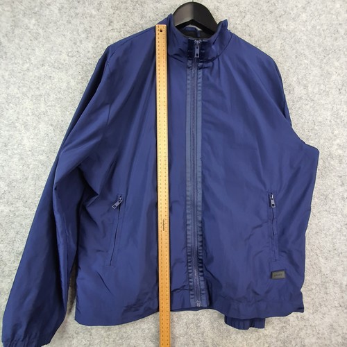 Marcs Jacket Mens 2XL Blue Full Zip Pockets Solid Casual 10442 - Picture 8 of 15