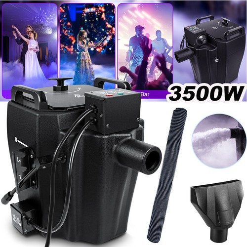 Tief liegende Rauch Nebelmaschine Trockeneis Effekt DJ Fit Hochzeit Party Bühne Show 3500W - Bild 2 von 10