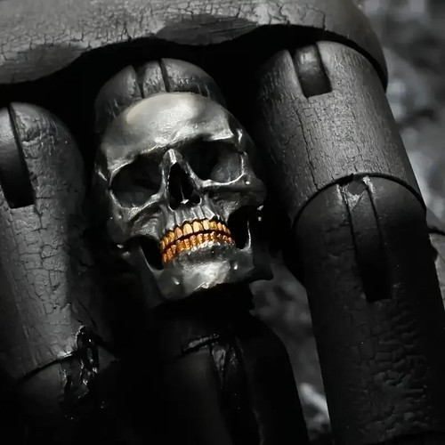 Anillos de calavera de acero inoxidable punk vintage para hombre gótico punk horror anillos de calavera - Imagen 21 de 24