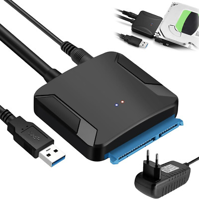USB 3.0 auf zu SATA Adapter Kabel für 2.5 3.5'' Zoll HDD SSD Festplatte Konverter