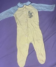 Vintage Footed Pajamas 0-3 Months 22" From Neck To Bottom Of The Foot