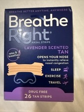 Nasal Strips Lavender Scent, Extra Strength Tan Nose Strips for Nasal Congestion